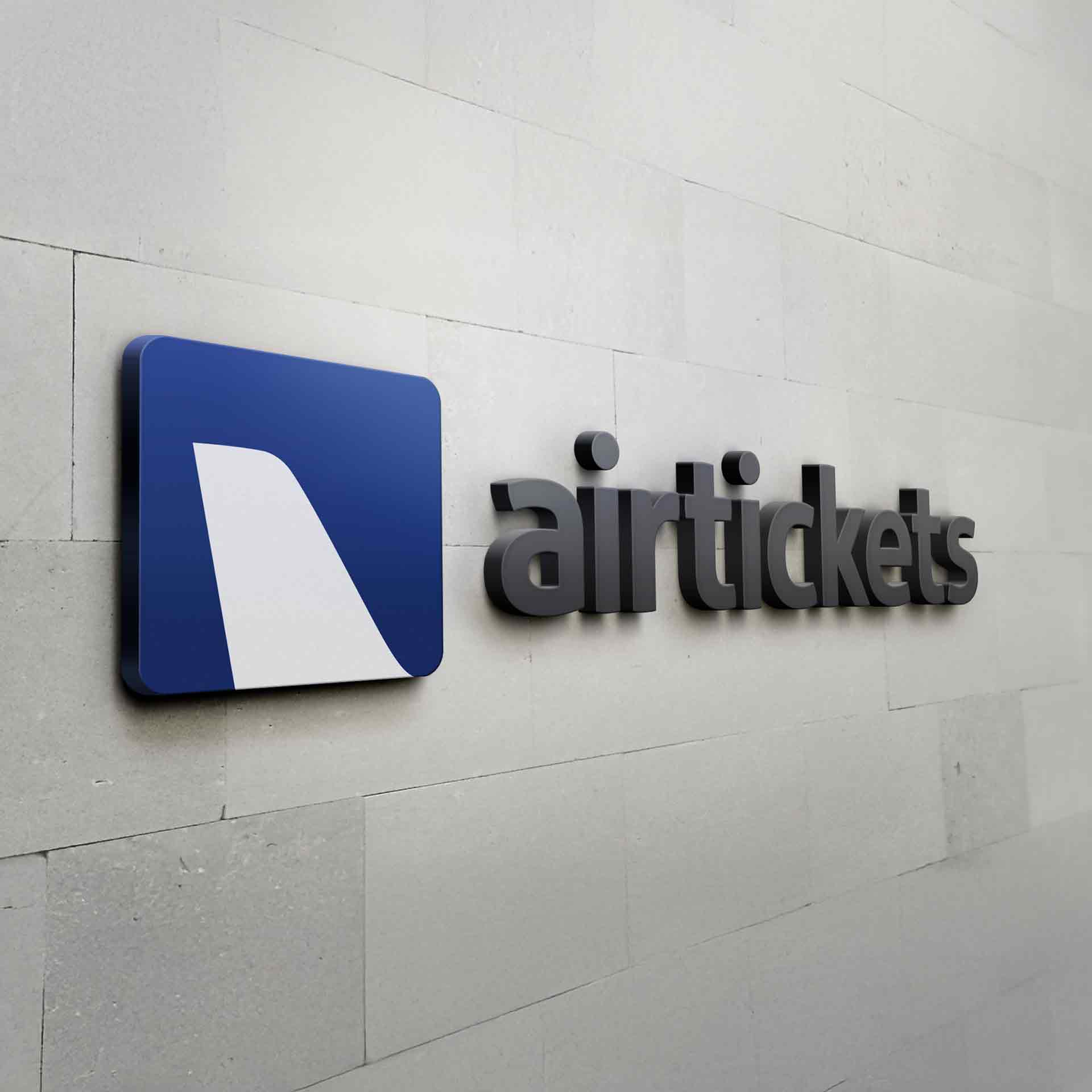 AirTickets office wall logo