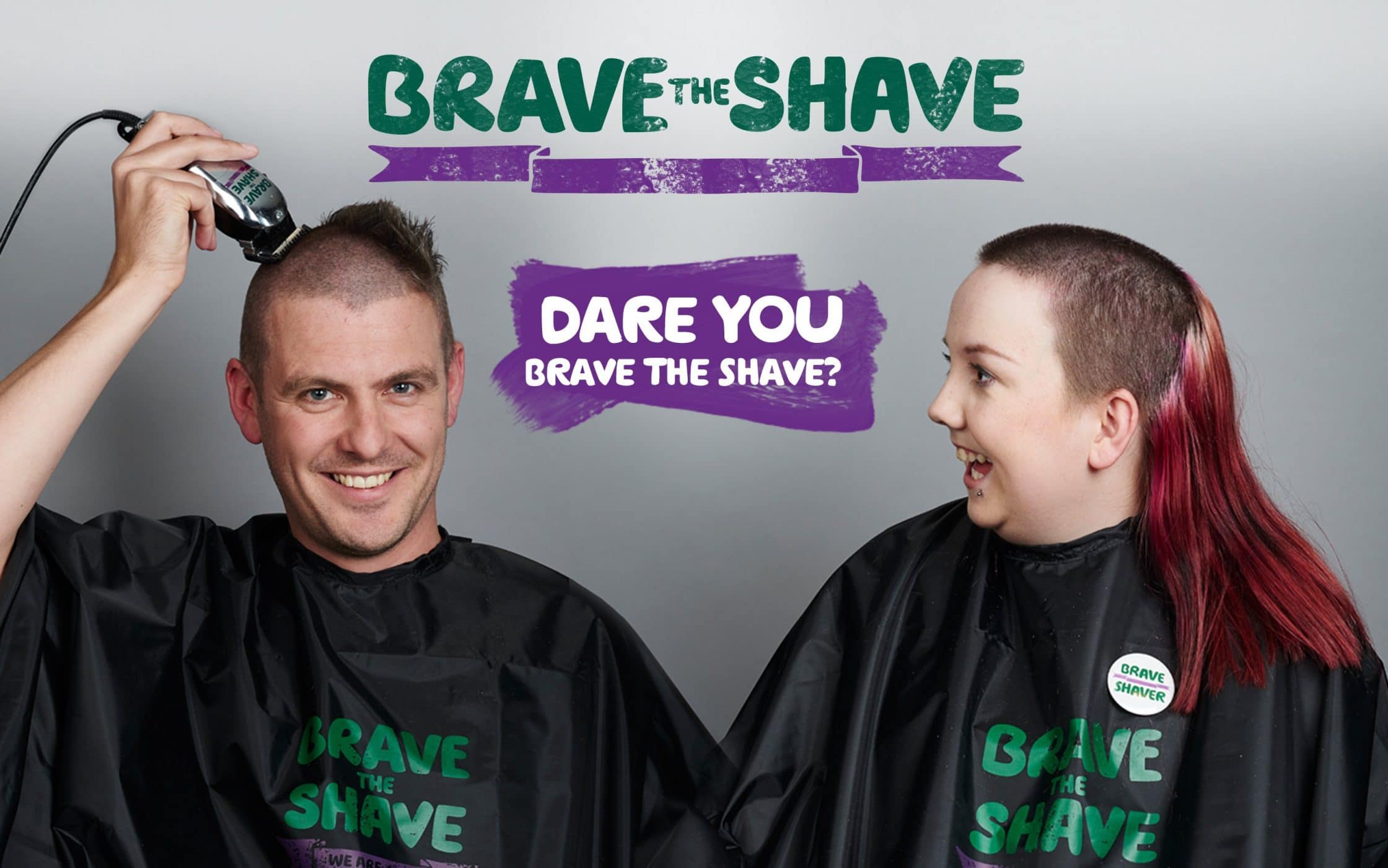 Macmillan Brave the Shave Campaign Design by Fabrik Brands London