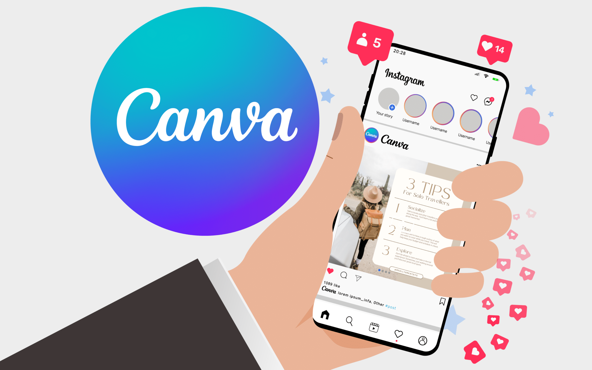 Your Guide To The Best Canva Fonts for Instagram