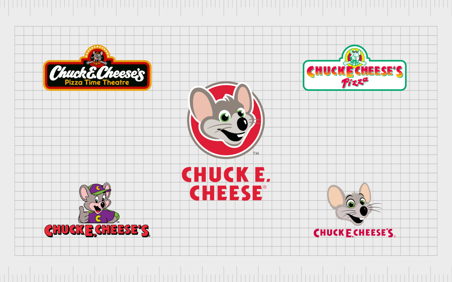 From Mouse To Star: The Chuck E. Cheese Logo History