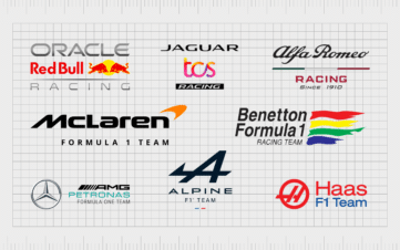 popular F1 team logos