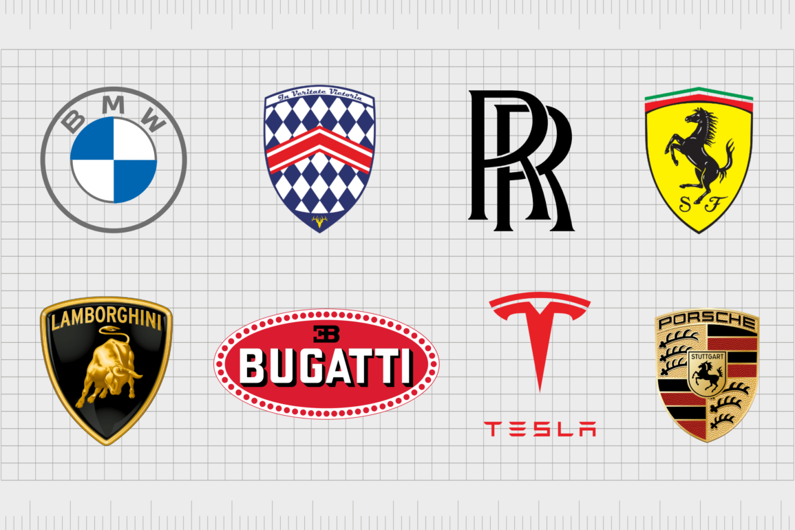 Famous luxury car logos
