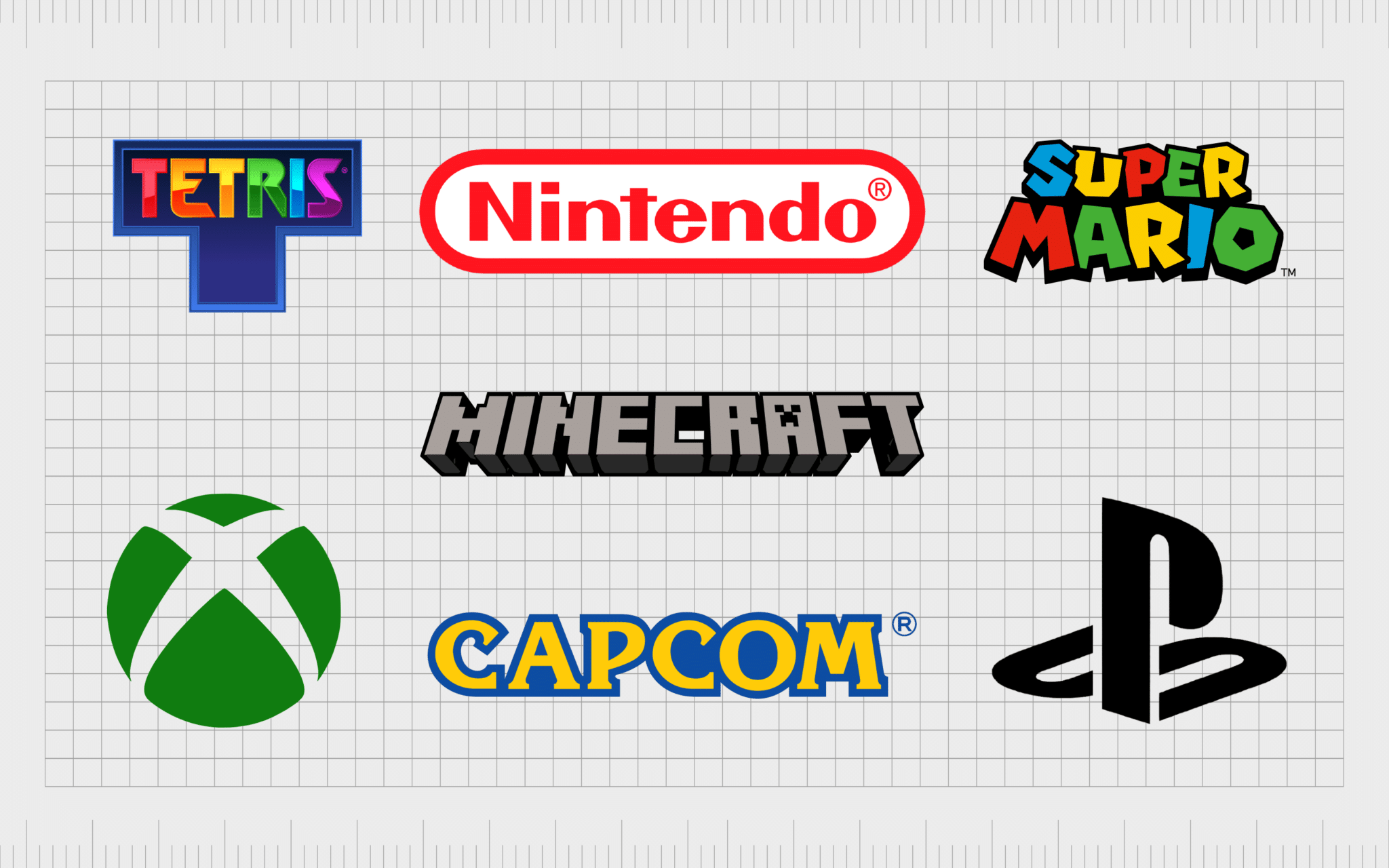 Famous Video Game Logos Pixel Perfect Video Game Symbols