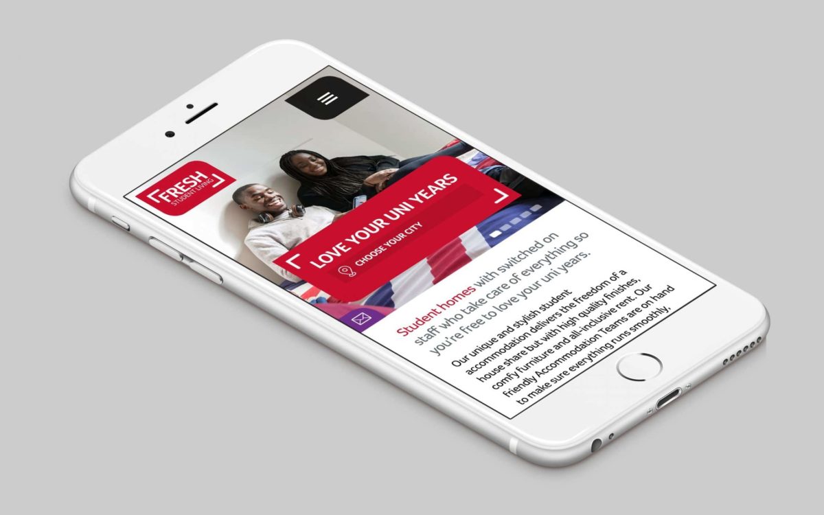 Fresh Student Living Website image 3