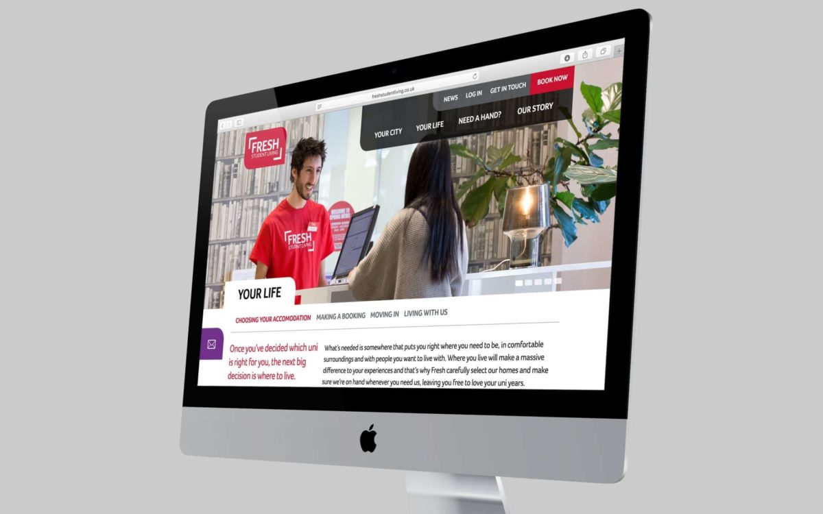 Fresh Student Living Website image 5