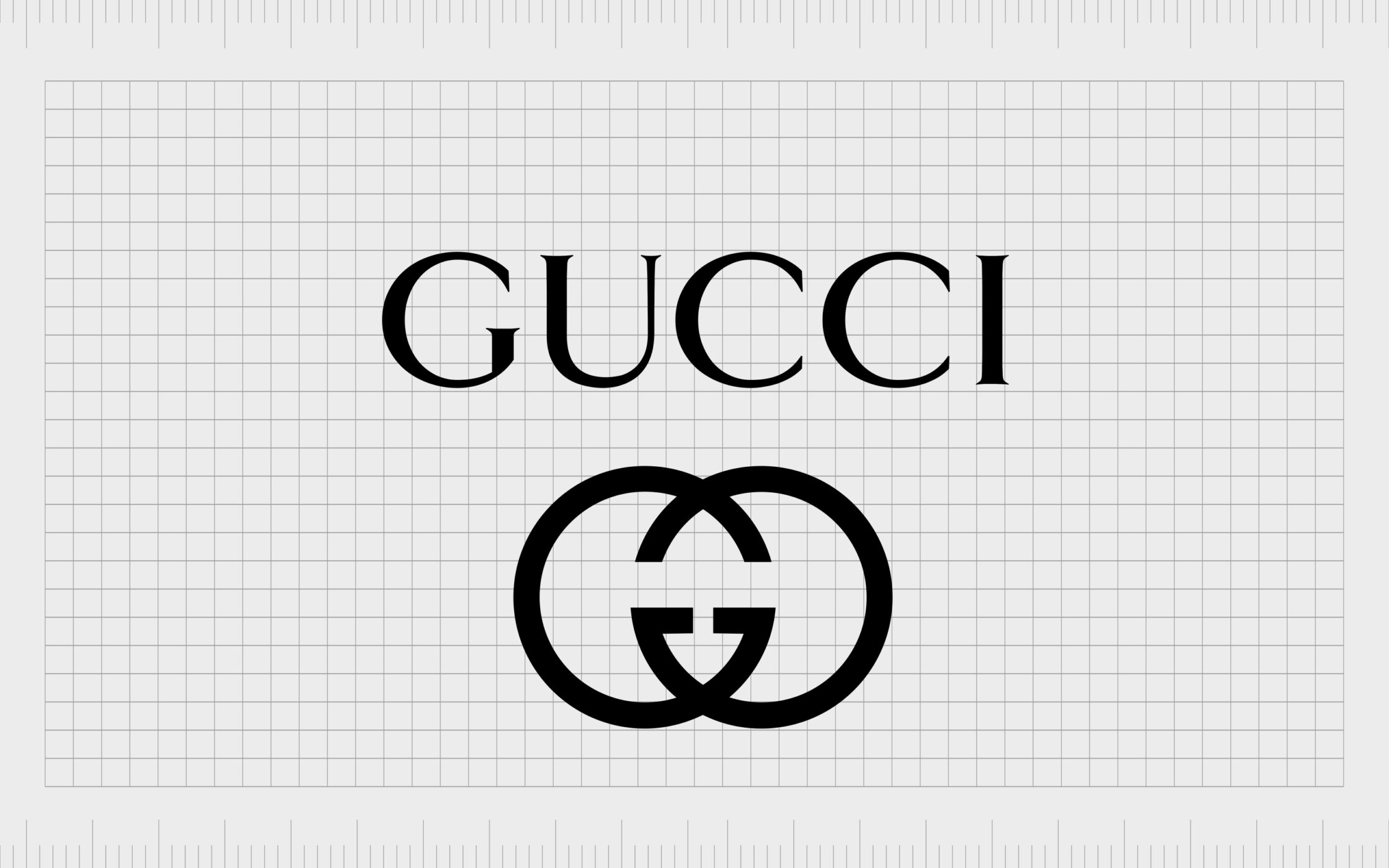 Luxury Gucci Logo With Vintage Web In Signature Monogram Pattern