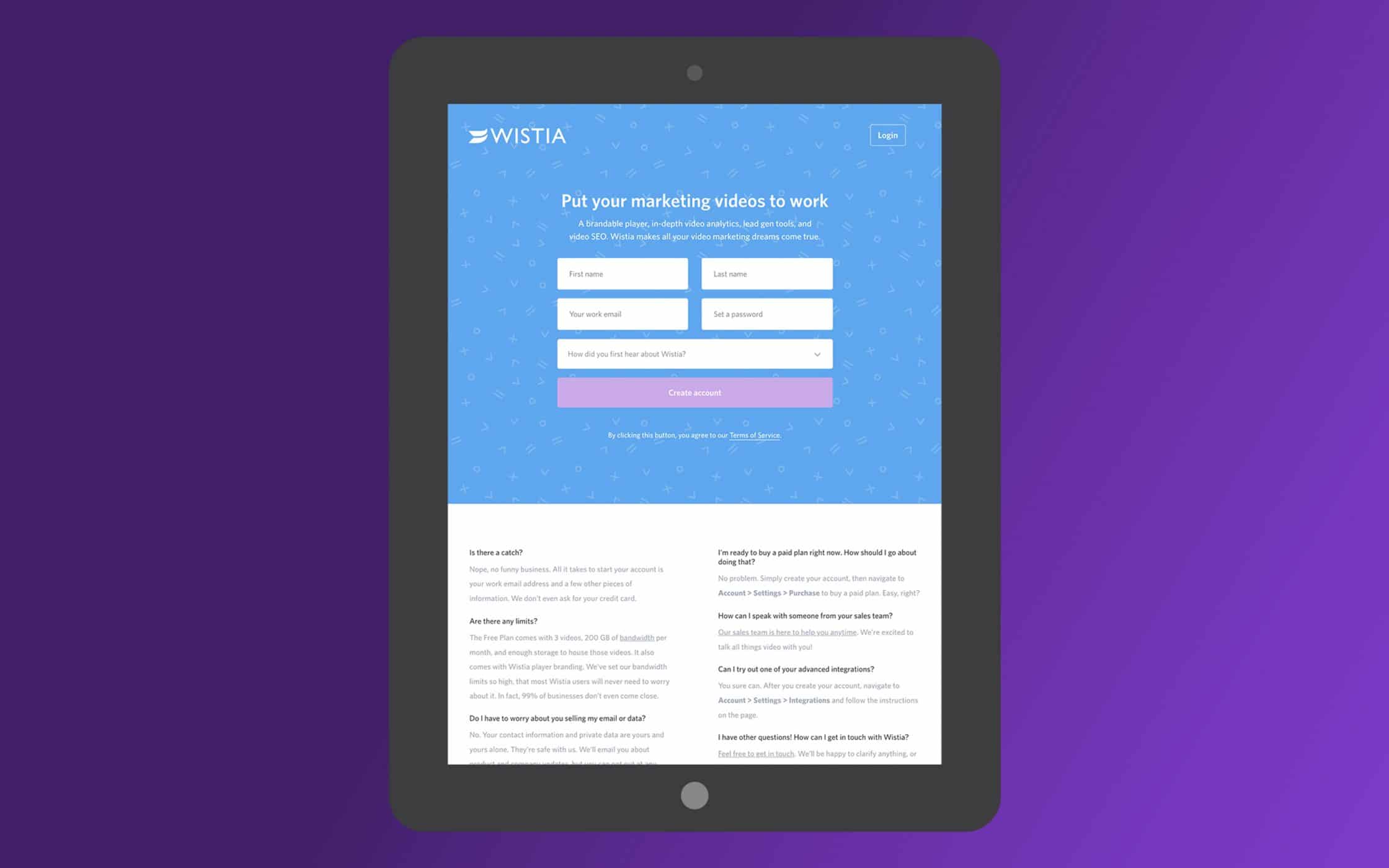 Landing Page Design