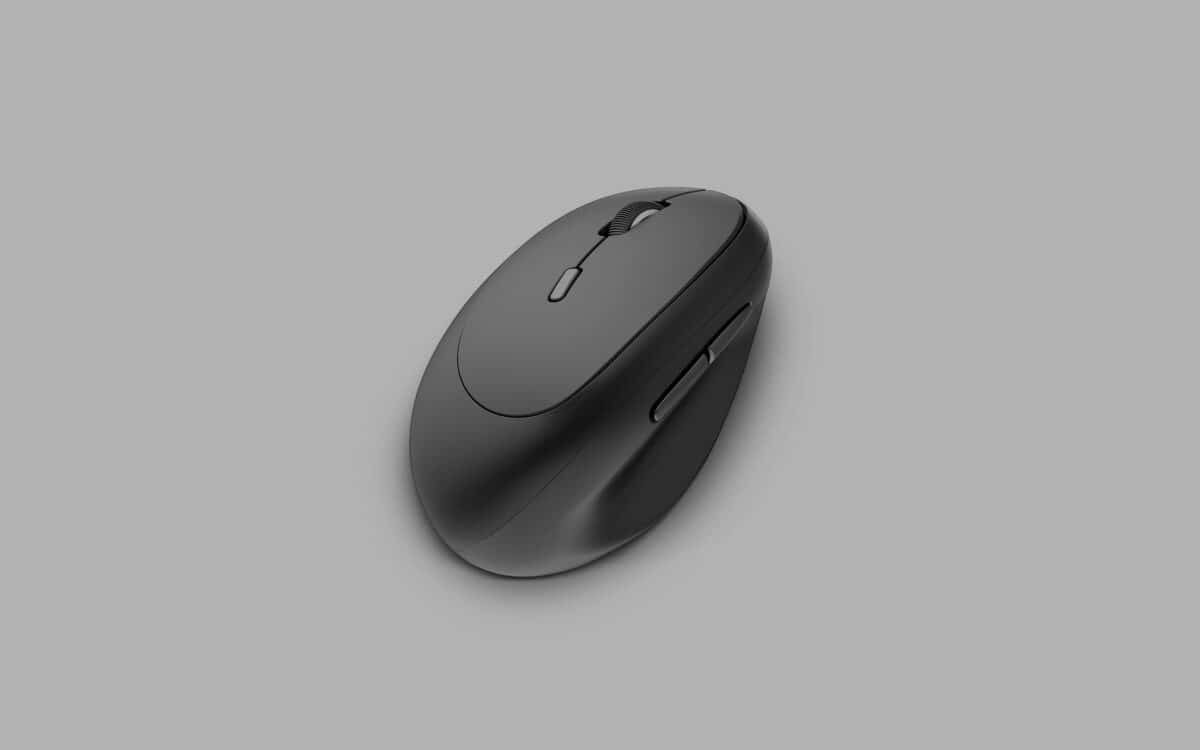 Perixx Perimice-713L, Wireless Ergonomic Left Handed Vertical Mouse, 6  Buttons Design, 3 Level Dpi, Black 