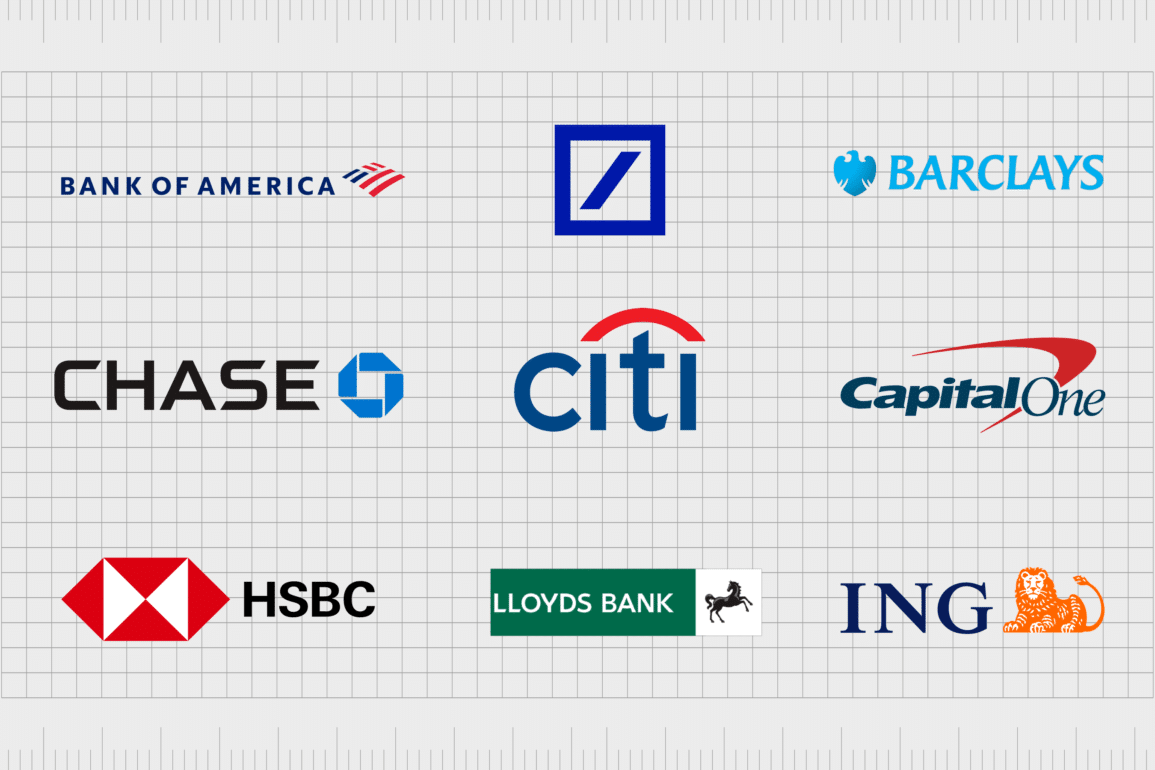 Popular bank logos