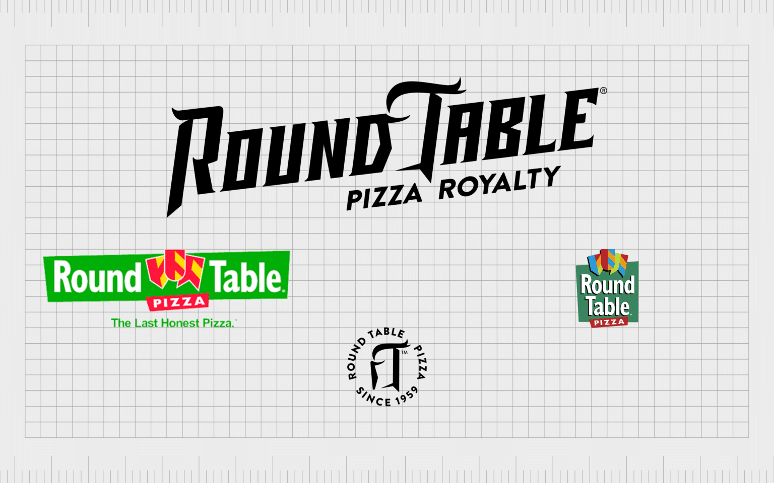 The Round Table Pizza Logo History, Slogan And Evolution