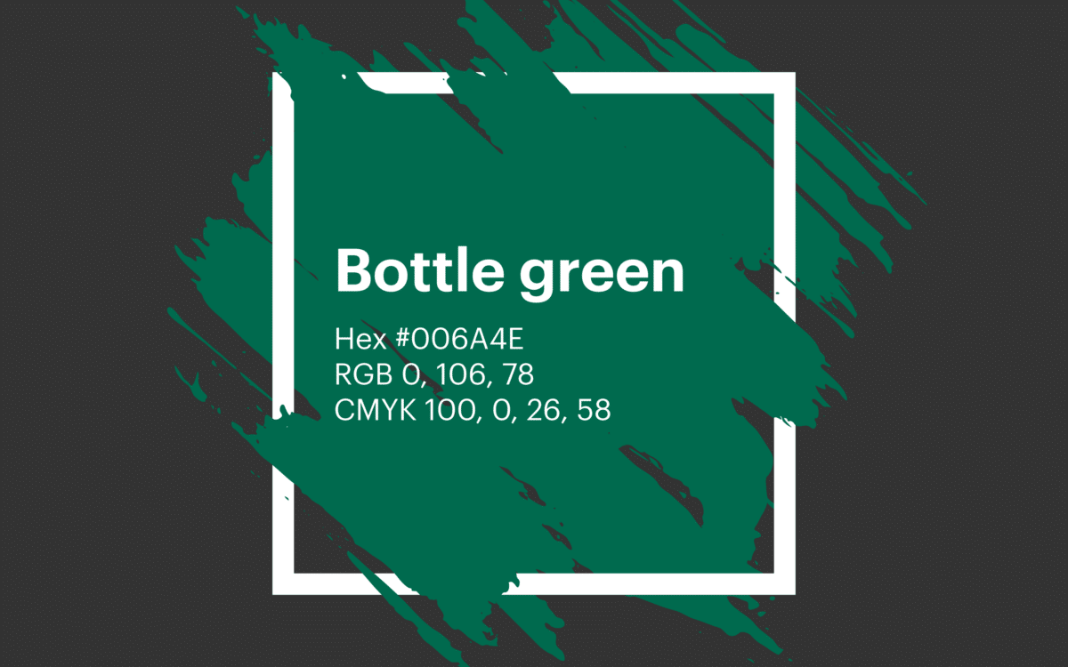 Bottle green CMYK color code