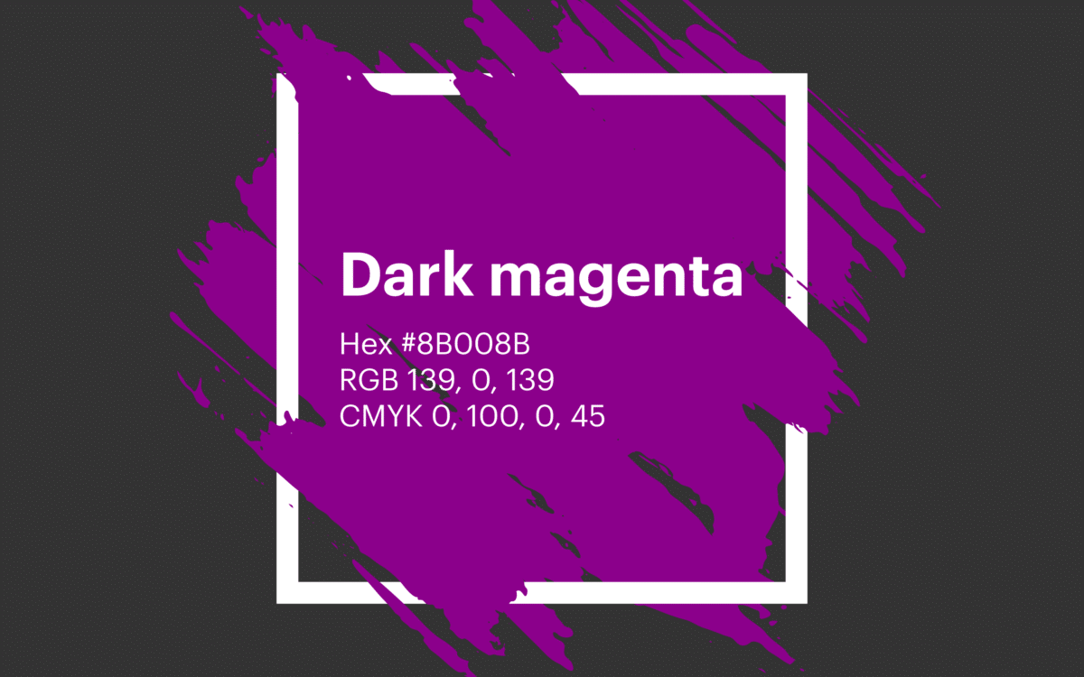 Dark magenta / #8b008b hex color