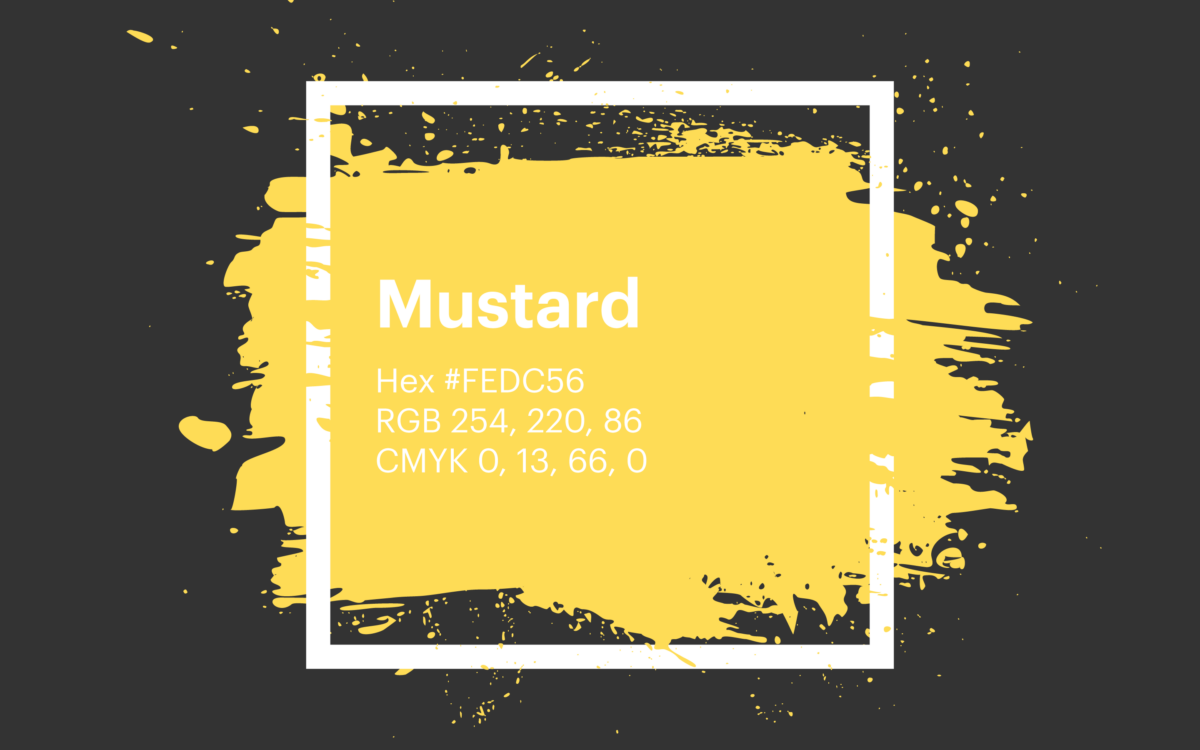 Mustard Yellow Color Codes - The Hex, RGB and CMYK Values That You Need