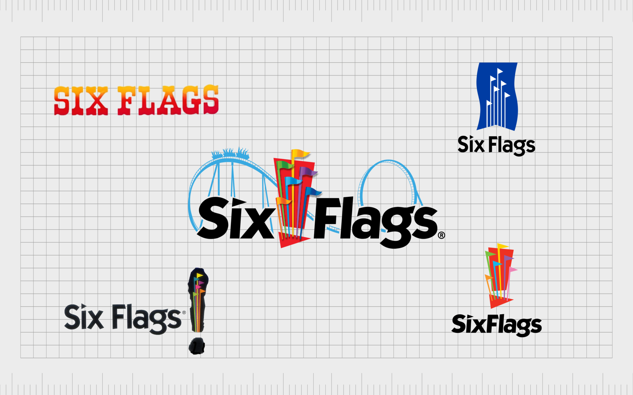 Six flags Logo History: Symbol Meaning And Evolution