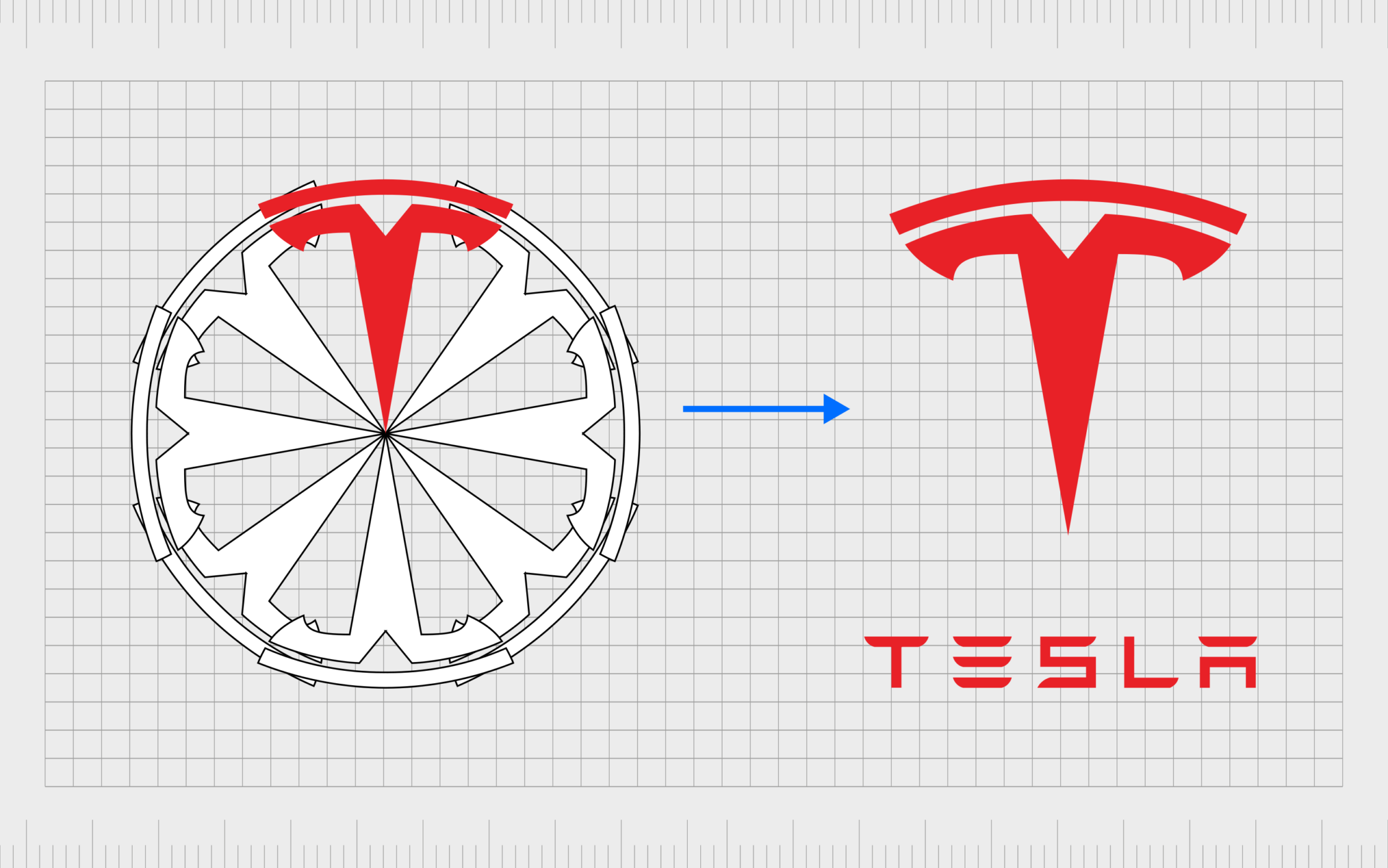 Here's what the Tesla logo really means