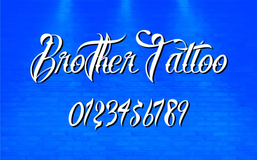 Extra Ornamental Tattoo Number Font – CreativeBooster