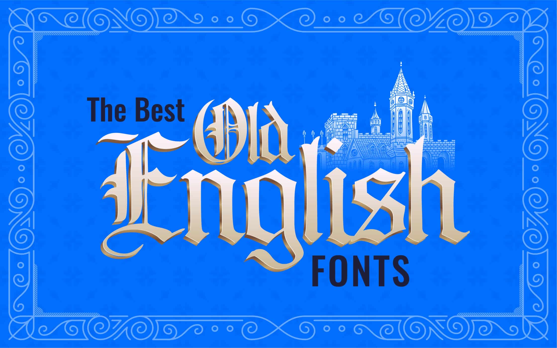 Old English Font Drawing by English School - Fine Art America