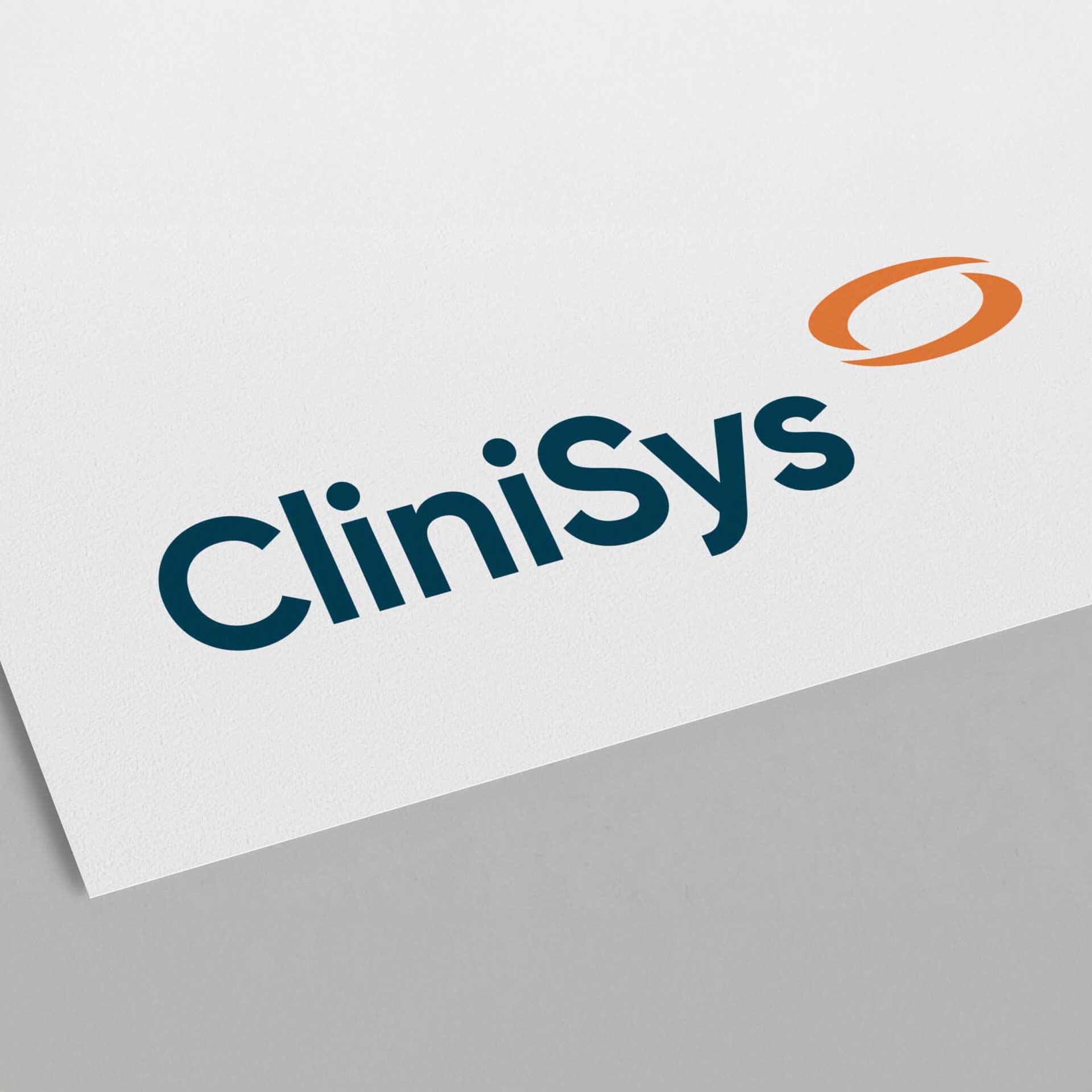 clinisys logo in white background