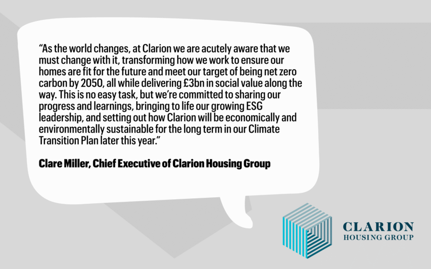 Image of Clarion Housing Group's ESG statement.