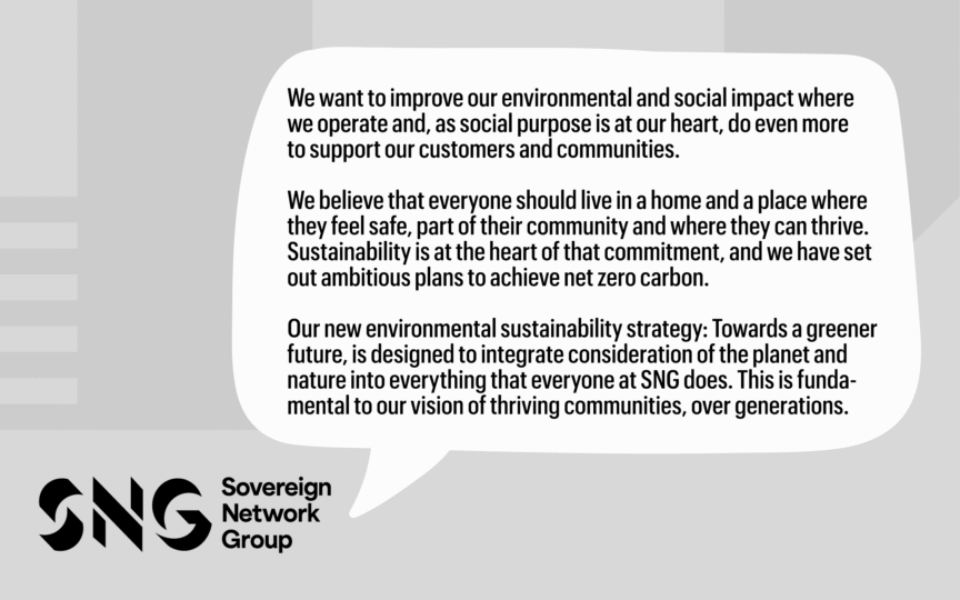 Image of Sovereign Housing ESG statement.