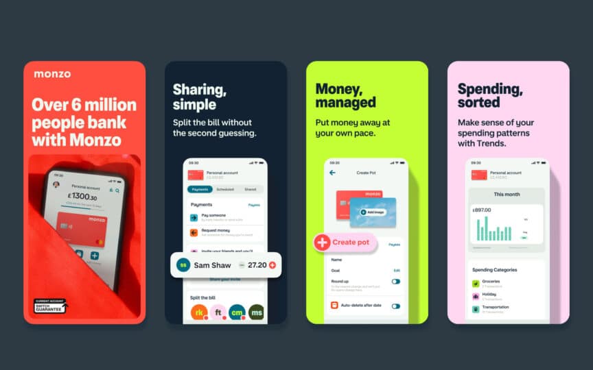 Image showing Monzo's brand personality through their verbal language.