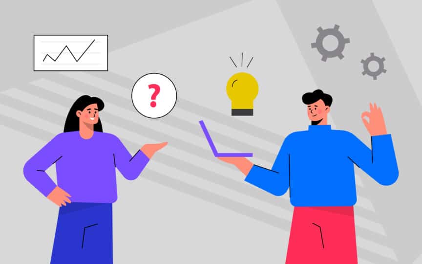 Two people questioning if they are suffering from brand delusion.