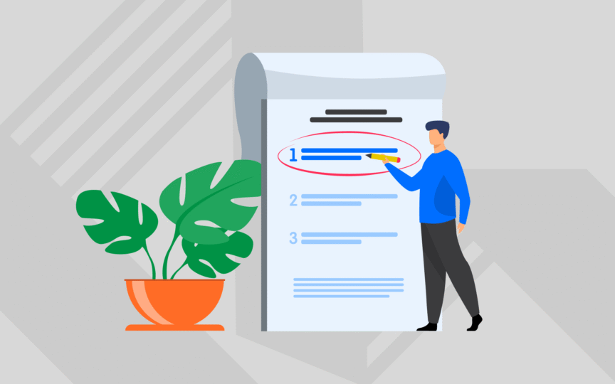 Person highlighting parts of brand guideline document