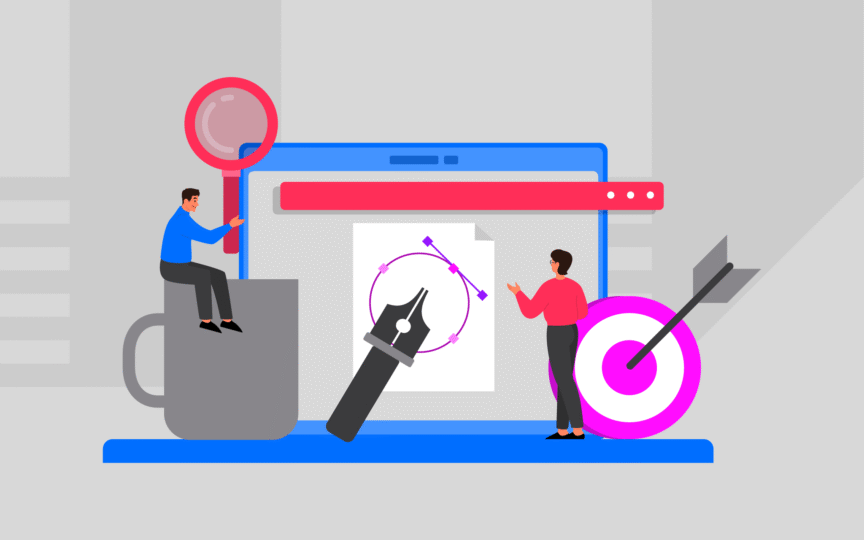 Design team collaborating in workshop with sketches, notes, and brand concept mockups