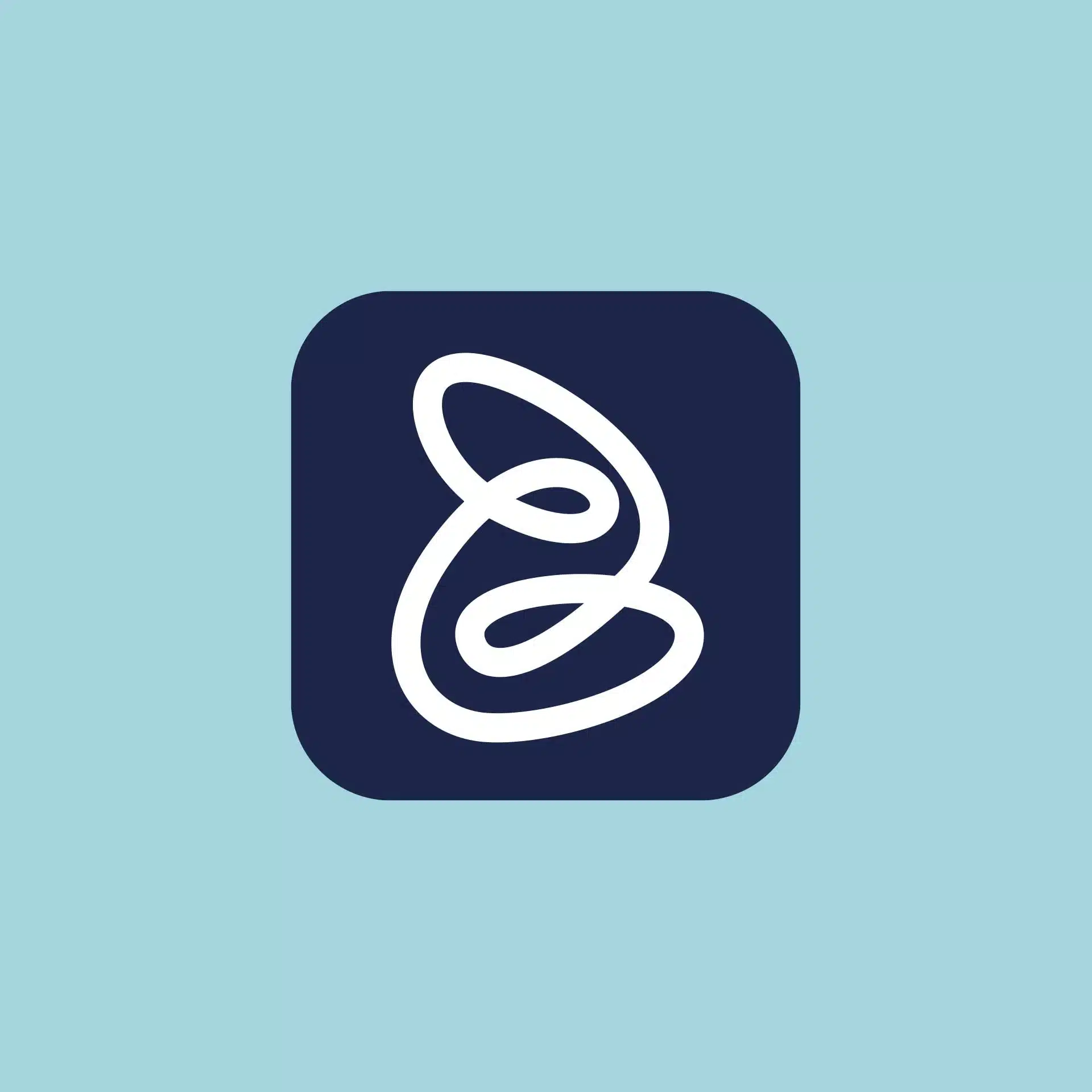 Zable — white abstract logo symbol on a dark blue rounded square.